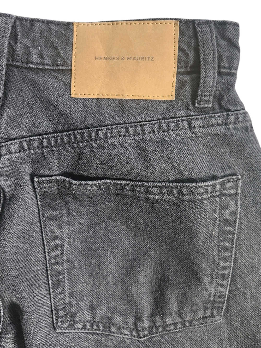 H&M Washed Black Baggy Jeans Size 4 | 90s Grunge Denim - Picture 5 of 7